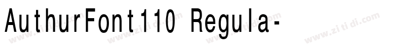 AuthurFont110 Regula字体转换